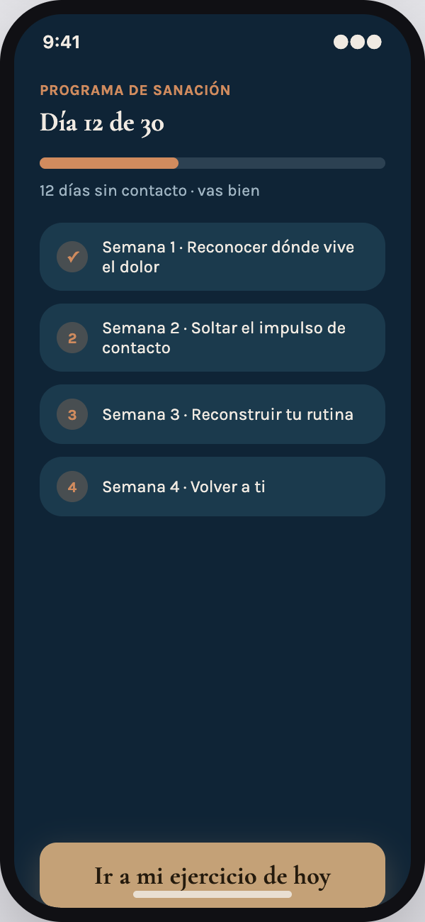 Vista previa de diseño: programa de ruptura de 30 días